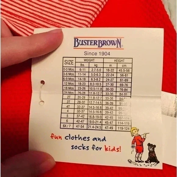 Vintage Buster Brown Christmas Dress Size 5 - Picture 2 of 5